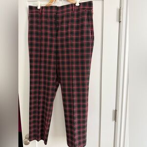 Ann Taylor Black and Red Plaid Woman’s Dress Pants